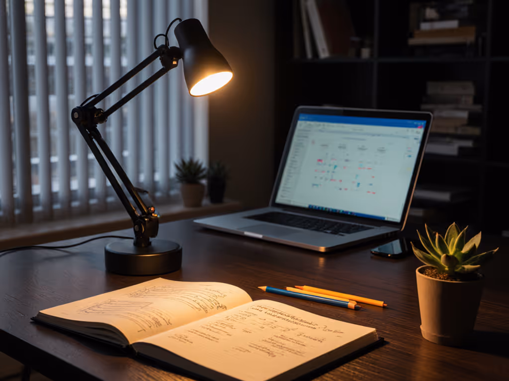 Desk Lamp Circadian Schedule: Daylight to Dusk Settings