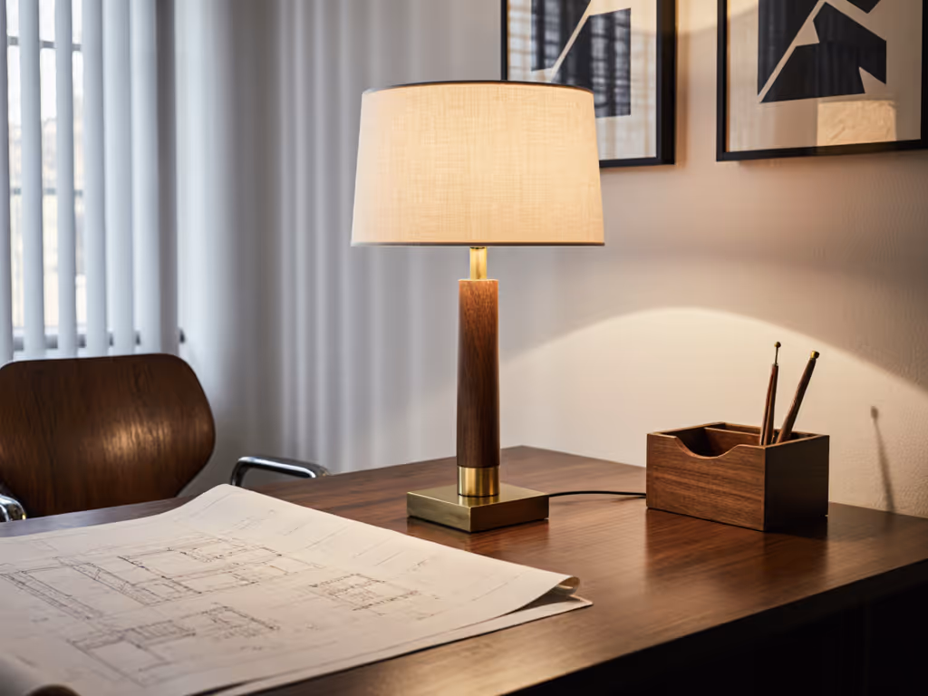 Mid-Century Table Lamps: Minimalist Workspace Evolution