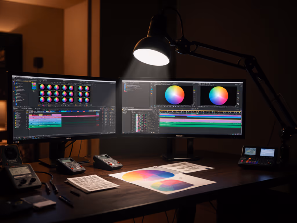 Color Grading Desk Lamp: Precision Screen-Accurate Lighting